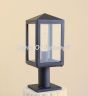6957-1P Contemporary Outdoor Iron Post Light
