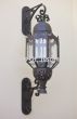 7145-3 Gothic/ Moroccan Style Style Outdoor Wrought Iron Wall Light Lantern