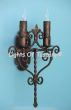Tuscan wall sconce, Tuscan wall sconce, double wall sconce, Spanish Style Wall Sconce, Double Wall Light, Wall Light, Antique Wall Sconce, Indoor Wall Light, Vintage Wall Sconce, Italian Wall Sconce,