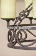 1561-8 Spanish Mediterranean Style Wrought Iron Chandelier