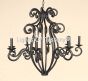 1602-8 Iron Chandelier