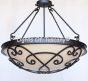 2431-6 Wrought Iron Spanish Style Bowl Light