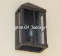 Contemporary outdoor exterior wall lantern