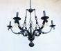 Contemporary Chandelier, Wrought Iron Chandelier, Ralph Lauren Style Chandelier, 6 Light Chandelier, Candelabra Chandelier, Modern Style Chandelier, Dining Room Chandelier, Designer Chandelier, Custom Chandelier, LED chandelier
