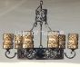Spanish Style Chandelier, Spanish Revival Chandelier, Mediterranean Chandelier, Iron Chandelier, Iron Scroll Chandelier, Dining Room Chandelier, Rustic Chandelier, Traditional Chandelier