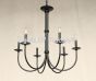 1452-6 Rustic Transitional Iron Contemporary Chandelier with 6 lights