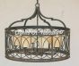2082-8 Transitional Contemporary Style Hanging Pendant Drum Light