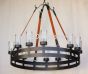2608-8 Rustic Ranch Style Wrought Iron Style Chandelier 