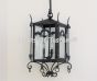 8215-3 Gothic Revival Style Wrought Iron Hanging Wall Lantern