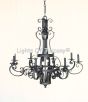 1416-8 Iron Chandelier