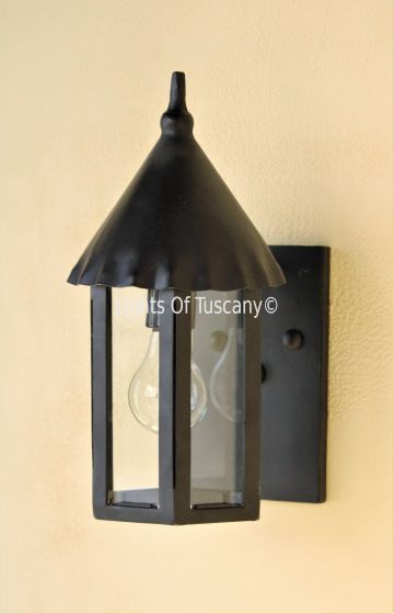 7326-1 Rustic Cottage Style Outdoor Iron Wall Light
