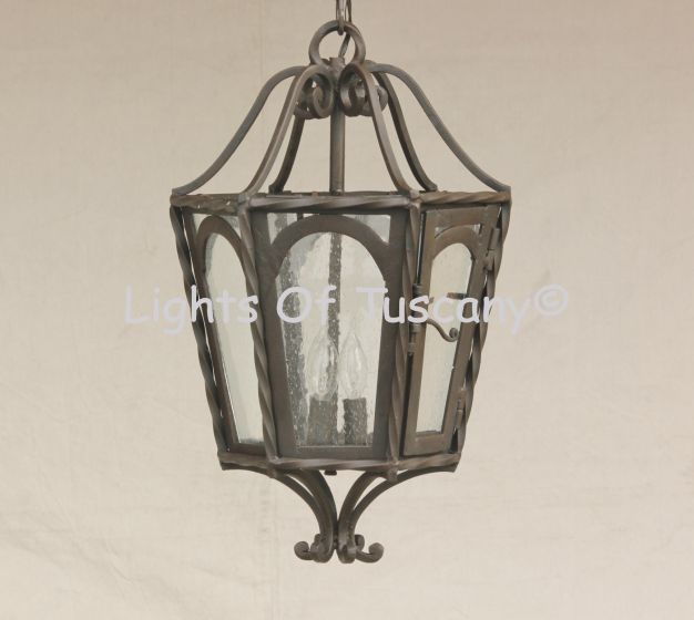 2047-3 Contemporary Spanish Style Wrought Iron Light