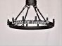 2398-12FL  Contemporary Spanish Style Flush Mount Wrought Iron Chandelier