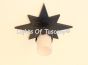 6564-1 Wrought Iron Star Flush Ceiling Light