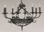 1445-6 Spanish Wrought Iron Chandelier