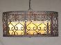 2376-6 Rustic Tuscan / Spanish Style Wrought Iron Hanging Light