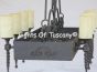 1555-8 Tuscan Wrought Iron Island chandelier