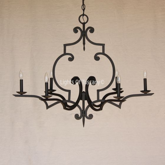 Transitional Wrought Iron Chandelier Lighting