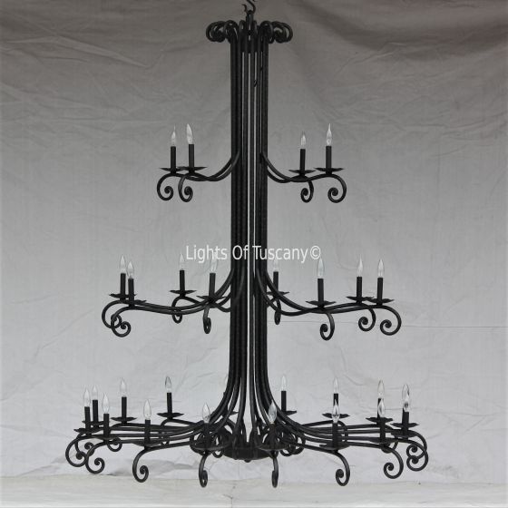 1353-28 Large Spanish Style Chandelier