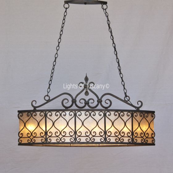 Spanish Style Oval Chandelier