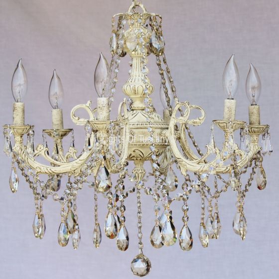 Solid brass candelabra crystal chandelier