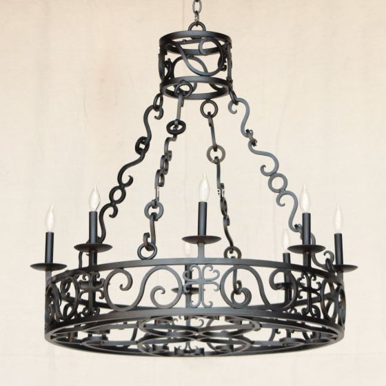 Spanish Revival Chandelier, Mediterranean Chandelier, Dining Room Chandelier, Classic Style Chandelier, Spanish Wrought Iron Chandelier, dining room chandelier, entryway chandelier, candelabra chandelier, LED chandelier