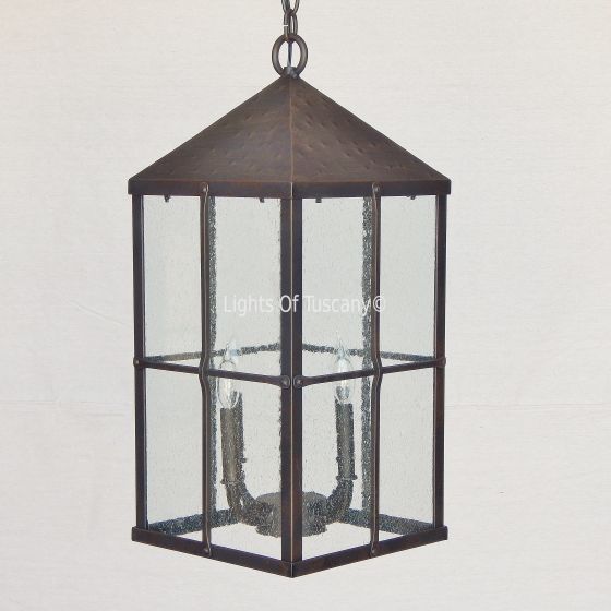 Spanish Modern/ Contermporary transitional hanging Lantern Light