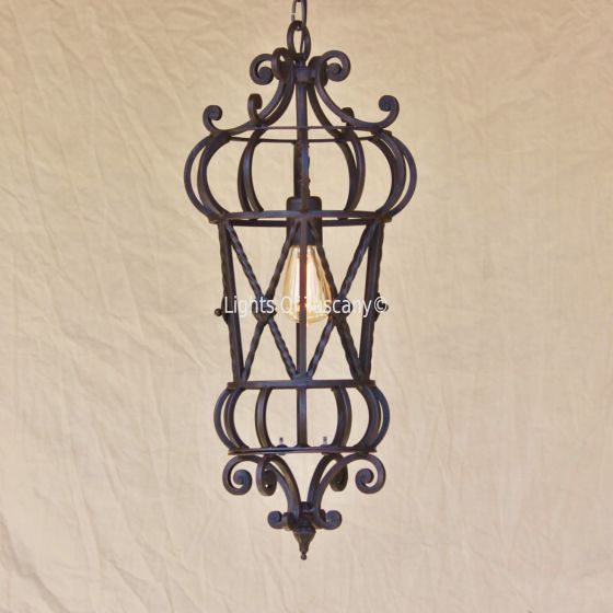 2023-1 Mediterranean/Tuscan Style Iron Hanging Pendant