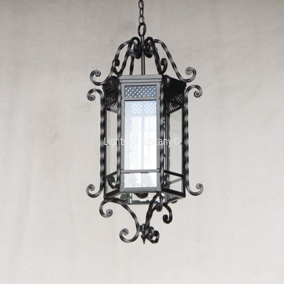 2099-3 Wrought Iron Tuscan Style Chandelier