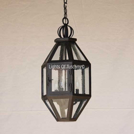 2150-3 Spanish/Mediterranean Iron Hanging Light