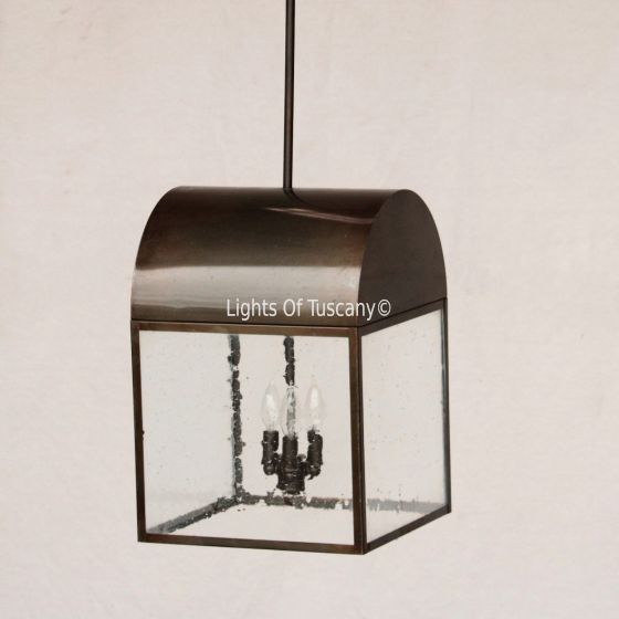 2158-4 Wrought Iron Colonial Style Hanging Lantern