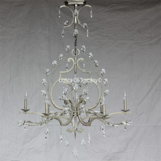 Country Italian /Tuscan Crystal Chandelier