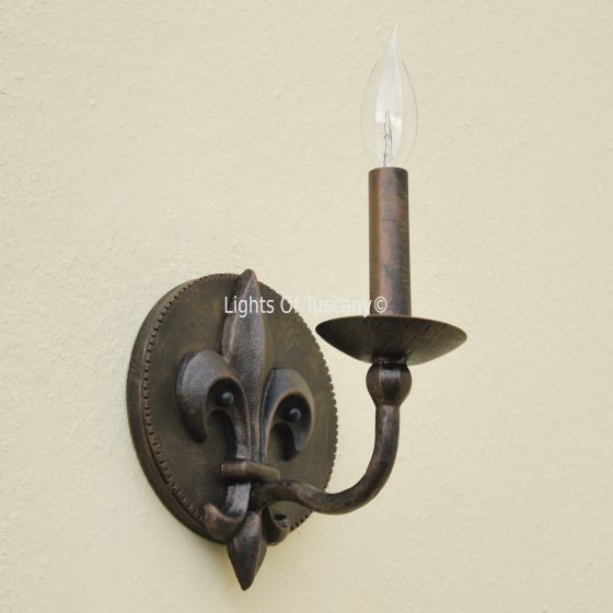 French Country Tuscan Style wall sconce
