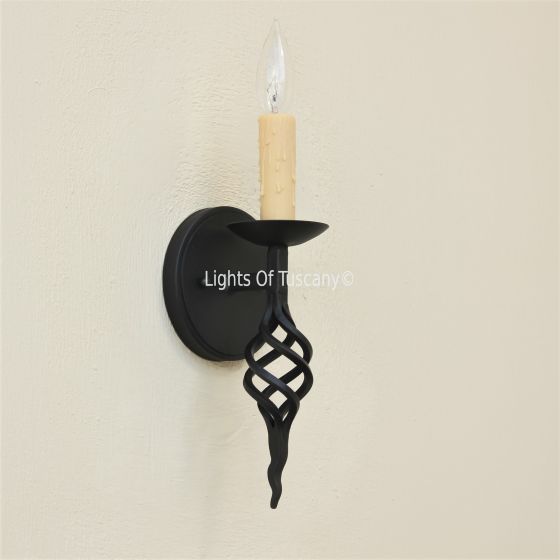 5075-1 Contemporary Wrought Iron Wall Light