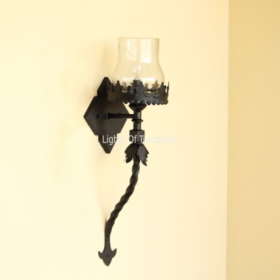 5243-1 Gothic Old World Revival Style Wrought Iron Light
