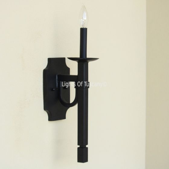 5271-1 Contemporary Style Wrought Iron Wall Sconce Light