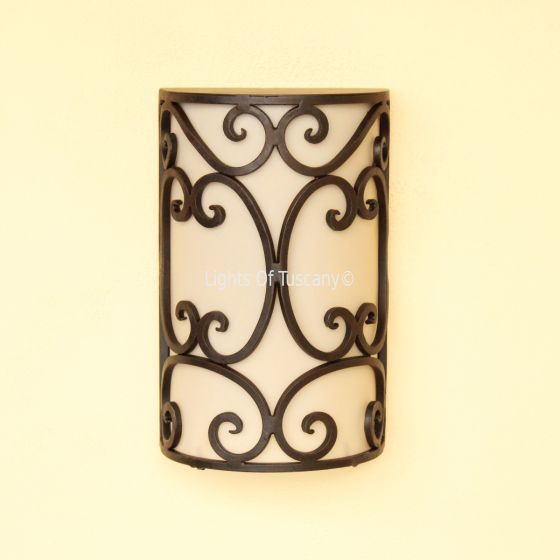 5300-1ACL Spanish Outdoor Iron Wall Sconce 