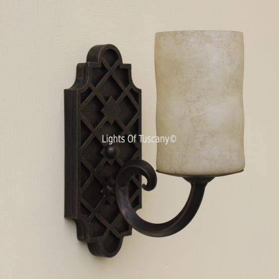 5313-1 Mediterranean - Spanish Style Wrought Iron Indoor Wall Sconce Light