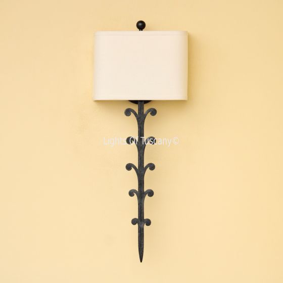 5628-1SDH Wrought Iron Transitional Style Wall Sconce