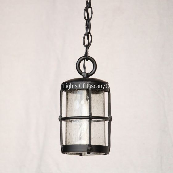 6160-1 Rustic Style Wrought Iron Pendant Light