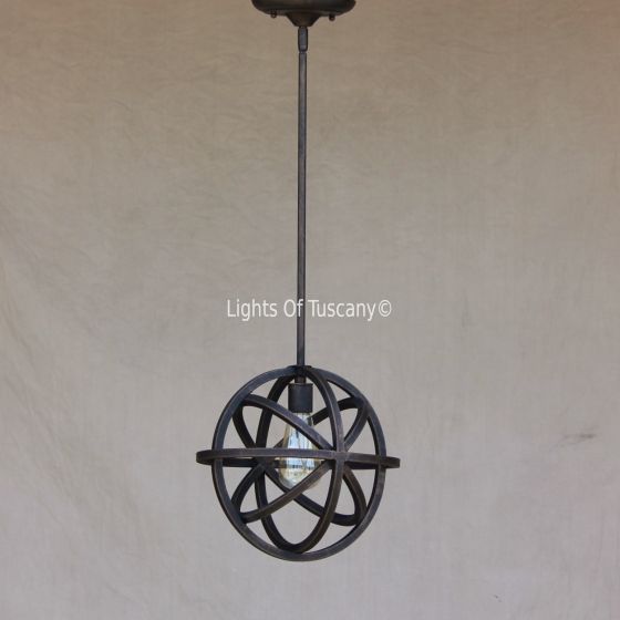 Contemporary mini pendant -Wrought Iron