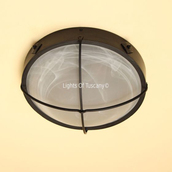 6626-3 Wrought Iron Flush Mount Close to Ceiling Light