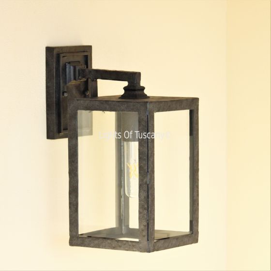 Modern Wall Light, Iron Wall Light, Contemporary Outdoor Light, Square Outdoor Wall Light, Iron Wall Light, Rustic Wall Light