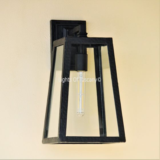Contemporary outdoor light, modern light, patio light, iron wall light, small outdoor light, patio light, Rustic outdoor wall light,