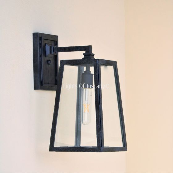 Rustic outdoor light, modern outdoor light, contemporary outdoor light, outdoor lantern, patio wall light