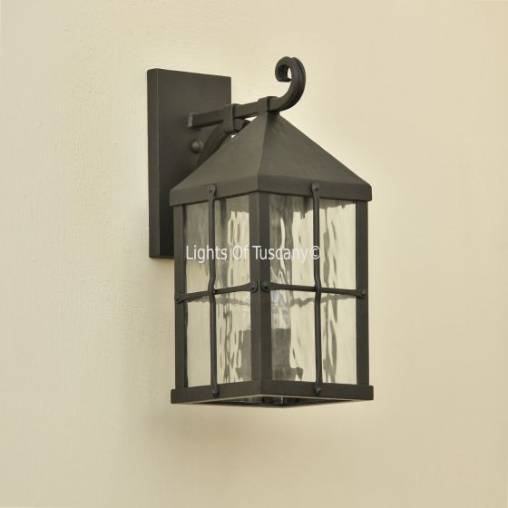 7004-3 Spanish-Contemporary Wrought Iron Outdoor Lighting Fixture