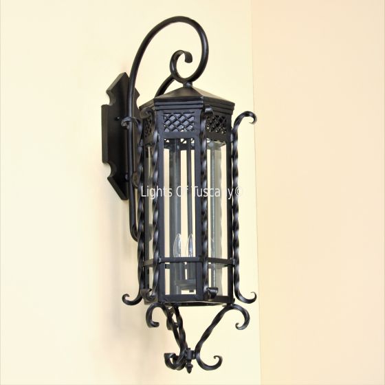 Spanish Colonial Light,Outdoor Wall Lantern, Colonial Lighting, Spanish Style Lighting, Dark Sky Lighting, Spanish Style Lighting,