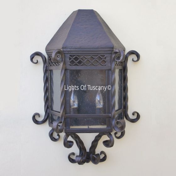 7021-2 Spanish Extra Large Outdoor Pocket Wall Light