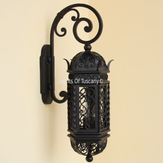 7151-3 Spanish Revival Style Outdoor Wall Lantern Light