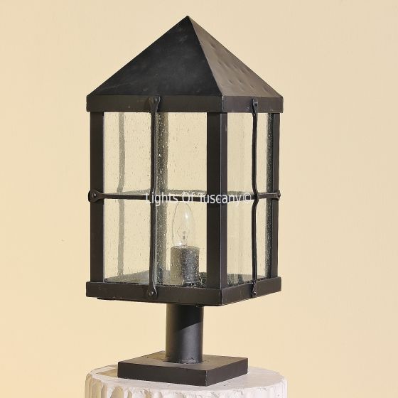 7414-1 Spanish-Contemporary Style Outdoor Post Light